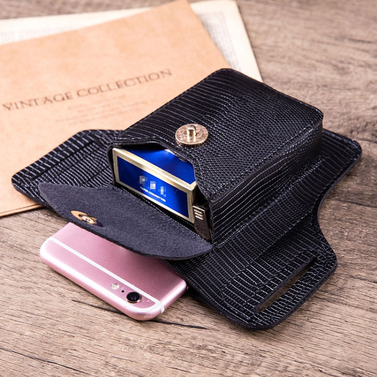 Men Belt Cigarette Box Mobile Phone Waist Bag Cigarette Holder
