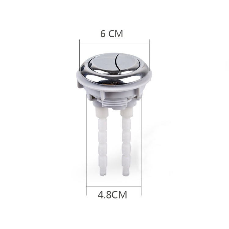 Toilet Tank Stainless Steel Spring Single and Double Buttons, Spec: 2 Buttons 48mm