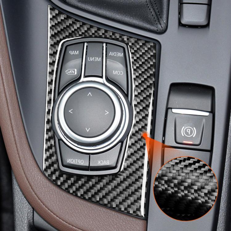 For BMW X1 F48/X2 F39 Right-Hand Drive Multimedia Knob Panel Sticker - Black