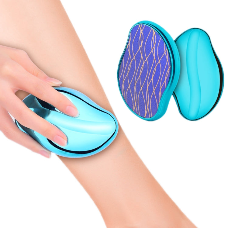Manual Crystal Nano Epilator Gentle Skin Hair Removal(Coated Blue)