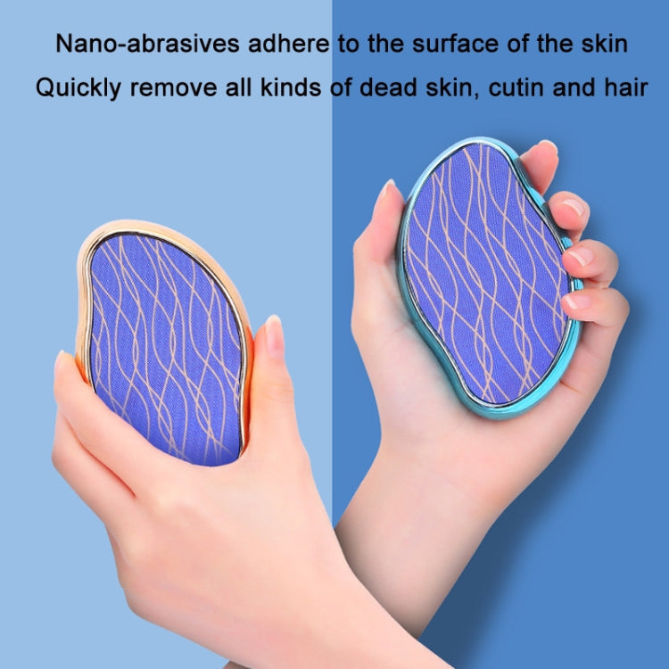 Manual Crystal Nano Epilator Gentle Skin Hair Removal(Coated Blue)