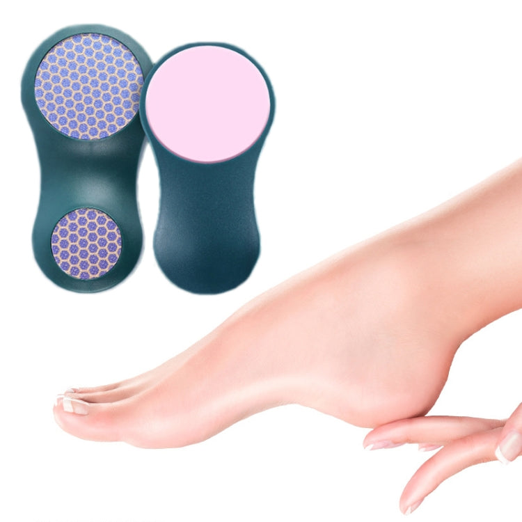 Double Sided Glass Peeling Calluses Foot File, Material: Nano (Dark Green)