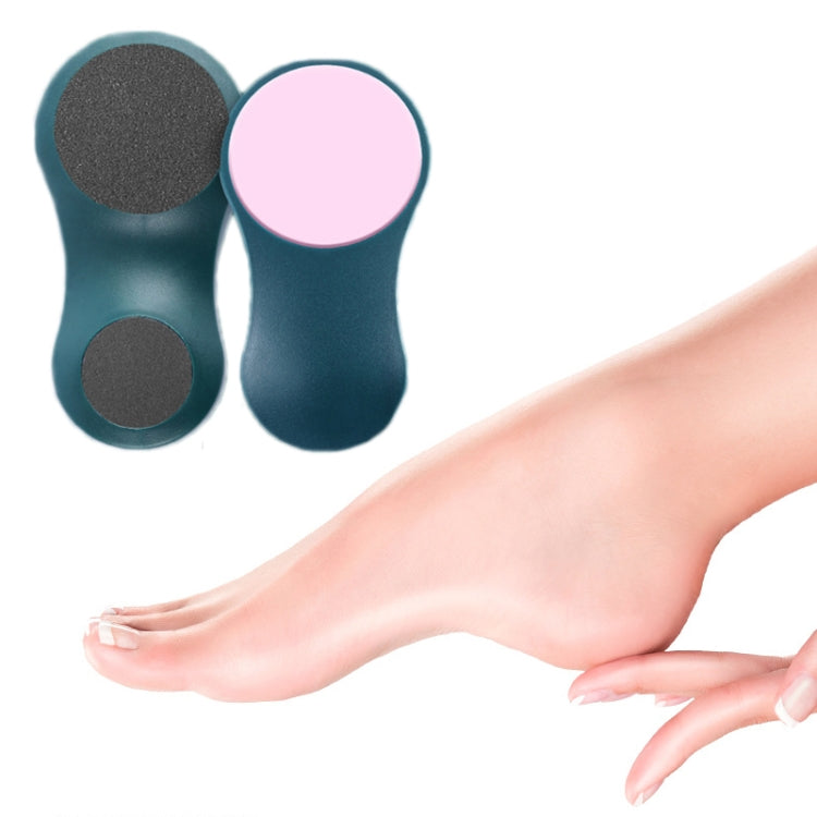 3 PCS Double Sided Glass Peeling Calluses Foot File, Material: Sandpaper (Dark Green)