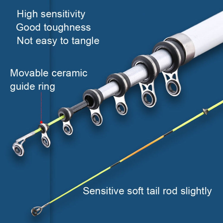 Soft Tailed Small Rod Retracting Short Raft Fishing Rod, Length: 2.4m
