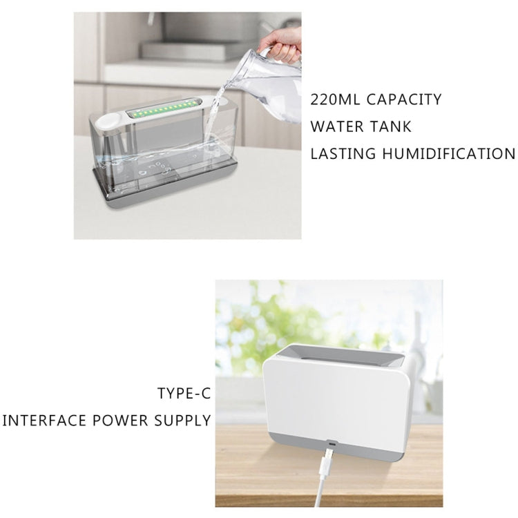 Simulation Flame Humidifier Aroma Diffuser With Remote Control, Color: Two -color Flame White