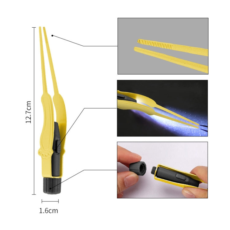 5 PCS Children Luminous Visual Ear Picking Tool With Light, Color: Ear Tweezers (Green)