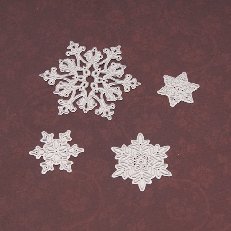 4 In 1 Snowflake Metal Embossing Cutting Knife Mold Carbon Steel Paper Cutting Card Template