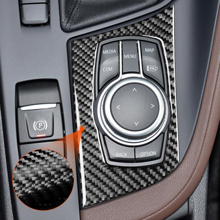 For BMW X1 F48/X2 F39 Left-Hand Drive Multimedia Knob Panel Sticker - Black