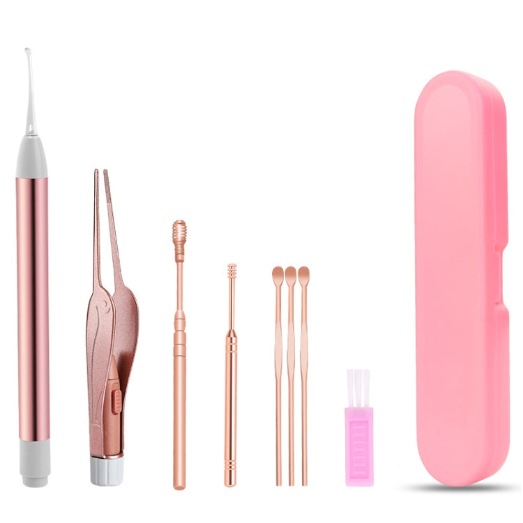 Stainless Steel Ear Picking Tool Set, Quality: 6 PCS/Set+Ear Spoon+Ear Tweezers