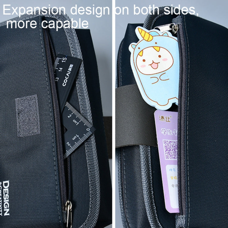 Detachable Simple Canvas Pencil Case Large Capacity Pencil Bag