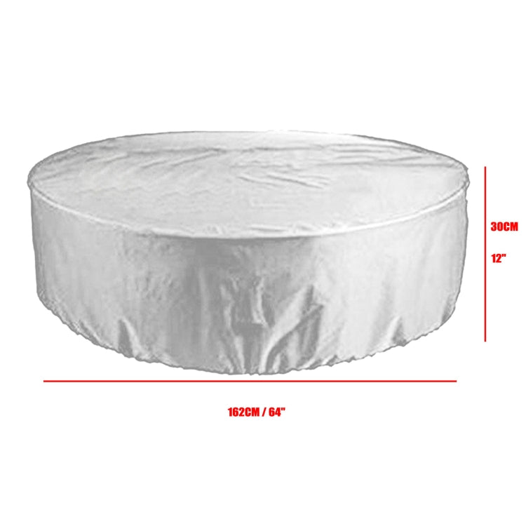 Foldable Round Sunscreen Dustproof Swimming Pool Cover, Specification: Silver+Black 162x30cm