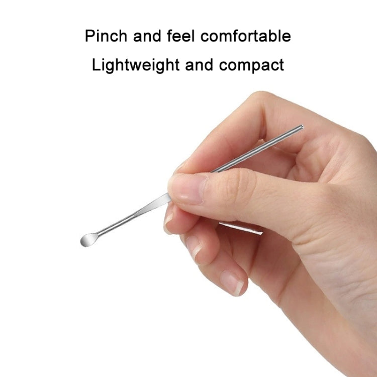 50 PCS Stainless Steel Ear Scoop Ear Picking Tool(79x4mm)