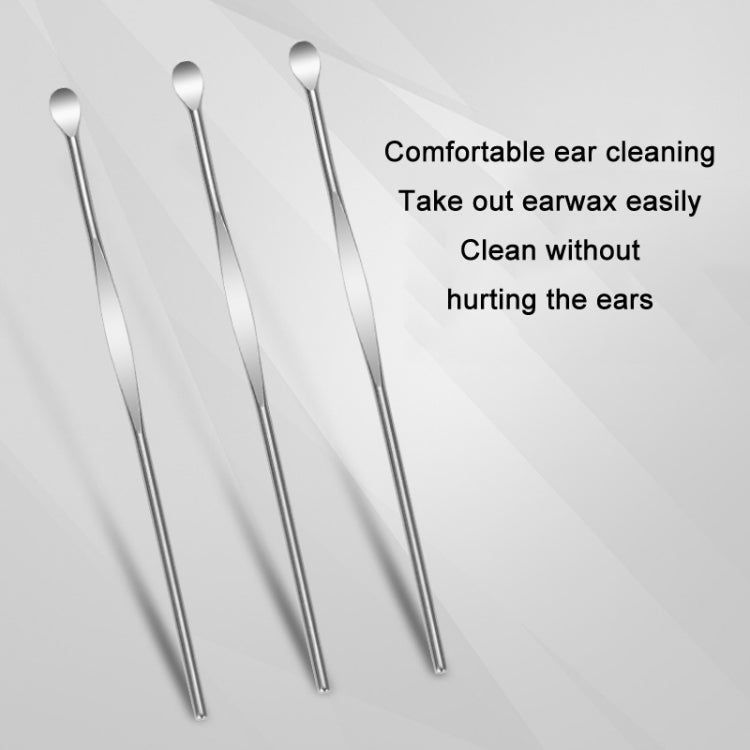 50 PCS Stainless Steel Ear Scoop Ear Picking Tool(79x4mm)