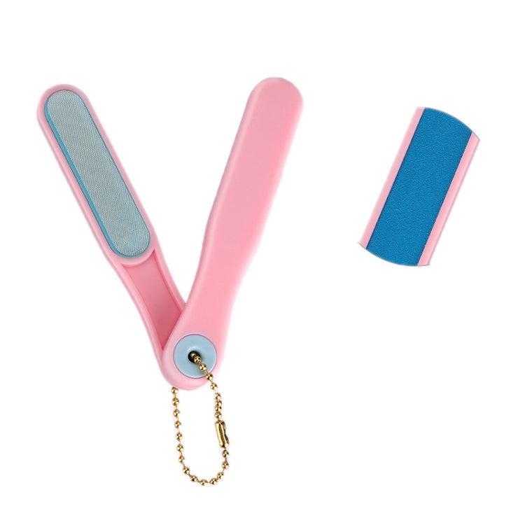 3 PCS Grinding Polishing Nano Glass Nail Grinder, Specification: 2 in 1 Pink