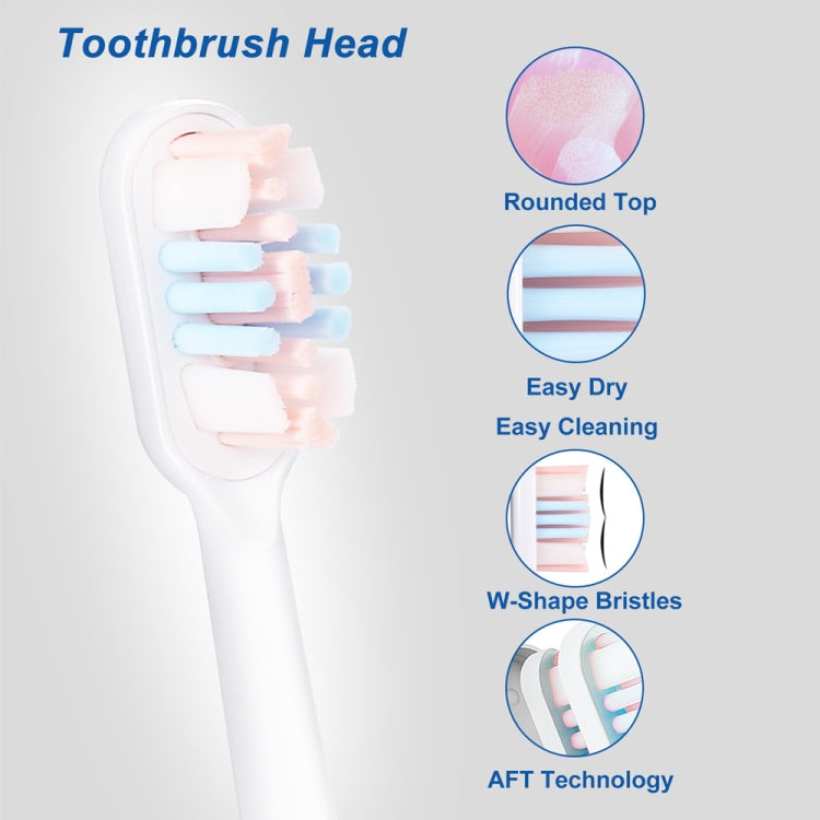 2 PCS For Xiaomi Mijia T300 T500 Electric Toothbrush Replacement Head