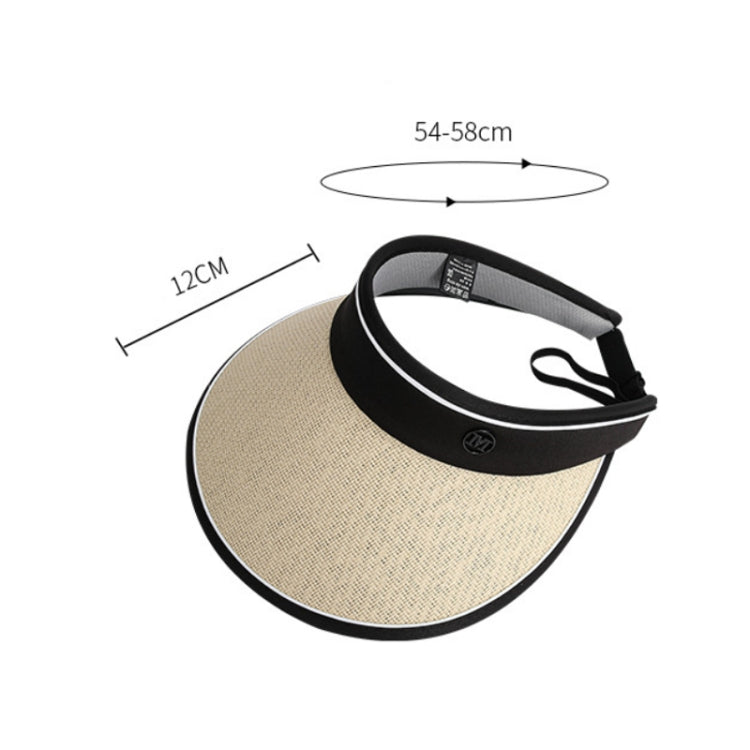 Summer Black Rubber Anti-UV Sunshade Straw Hat, Color: D-211 Black