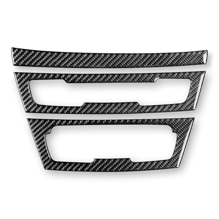For BMW X1 F48/X2 F39 3pcs /Set Right-Hand Drive Radio + Air Conditioning Panel Sticker - Black