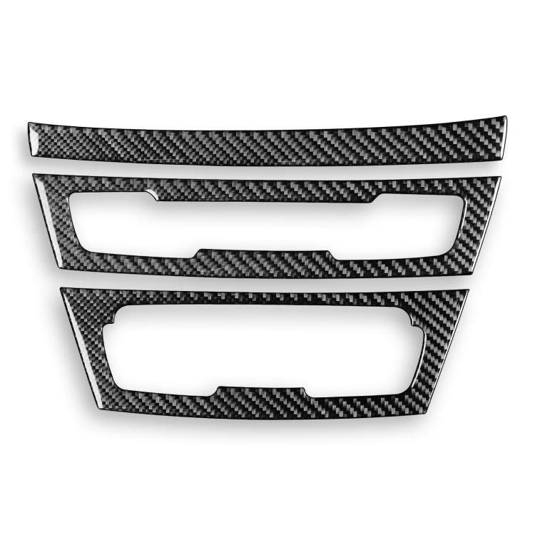 For BMW X1 F48/X2 F39 3pcs /Set Left-Hand Drive Radio + Air Conditioning Panel Sticker - Black