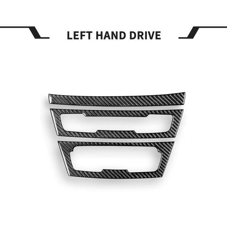 For BMW X1 F48/X2 F39 3pcs /Set Left-Hand Drive Radio + Air Conditioning Panel Sticker - Black