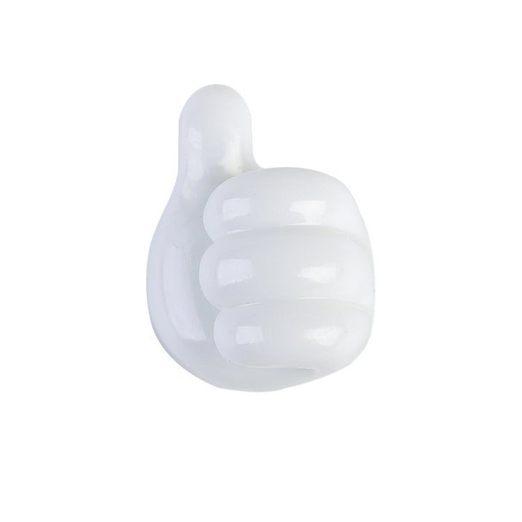 10 PCS Non-punching And Non-marking Adhesive Thumb Hook Cable Organizer