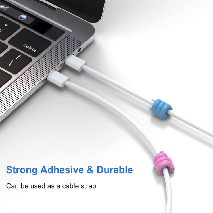 10 PCS Non-punching And Non-marking Adhesive Thumb Hook Cable Organizer