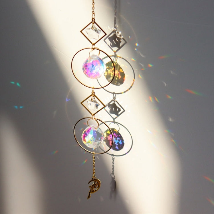 5 PCS Sun Star Moon Garden Crystal Ornament