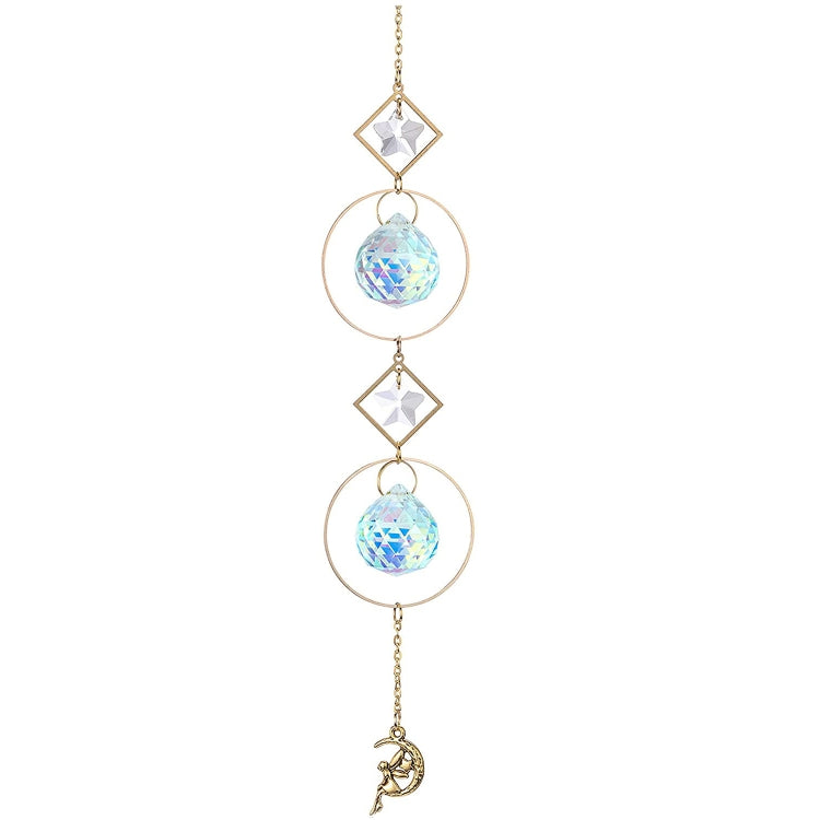 5 PCS Sun Star Moon Garden Crystal Ornament