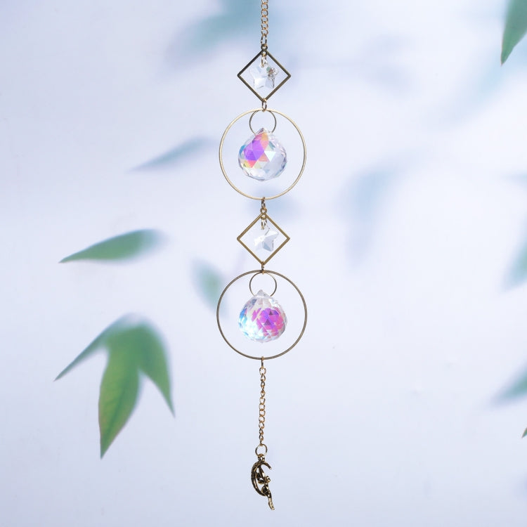 5 PCS Sun Star Moon Garden Crystal Ornament