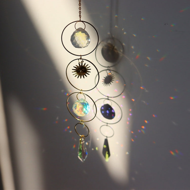 5 PCS Sun Star Moon Garden Crystal Ornament
