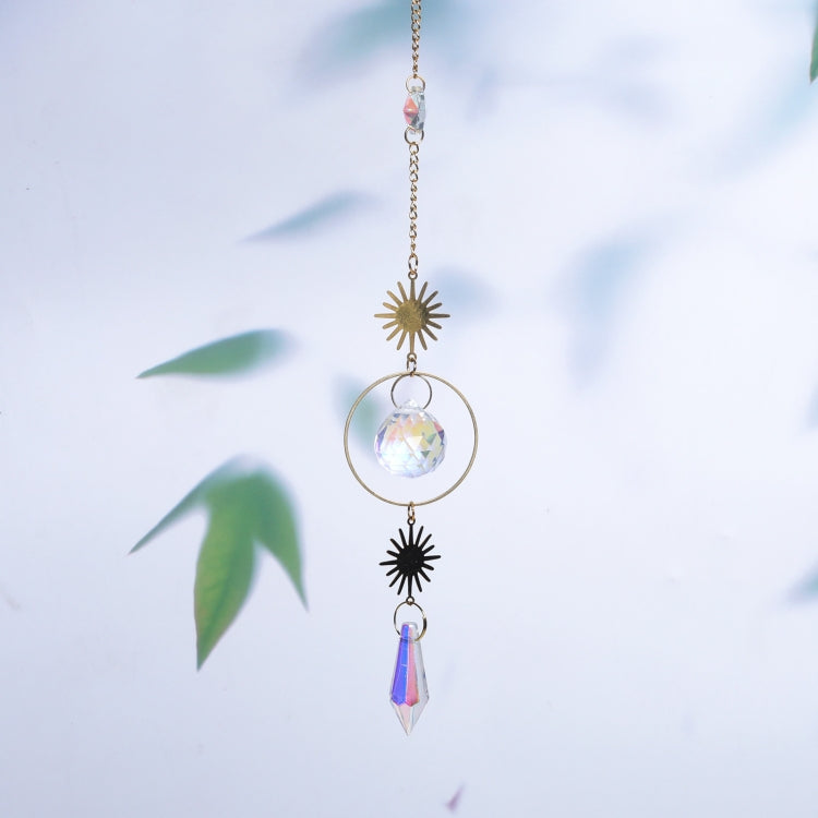 5 PCS Sun Star Moon Garden Crystal Ornament