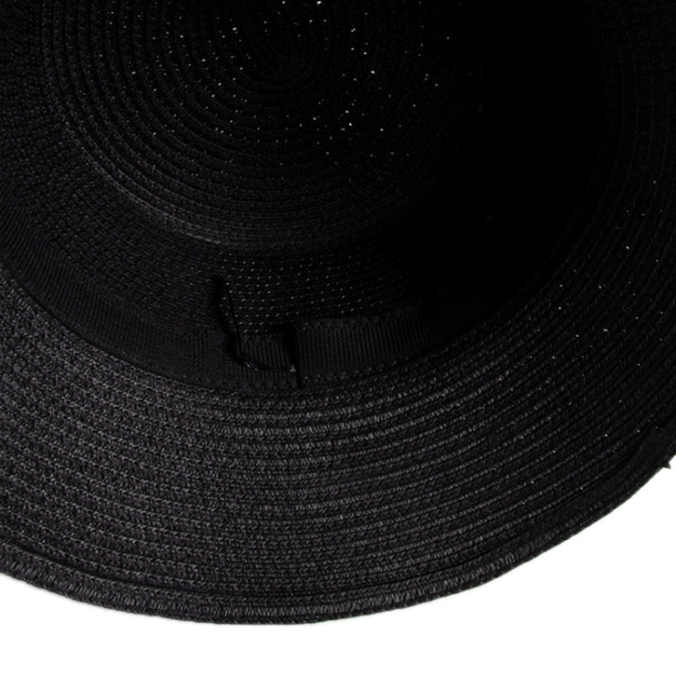 Summer Shade All-match Alphabet Straw Bucket Hat