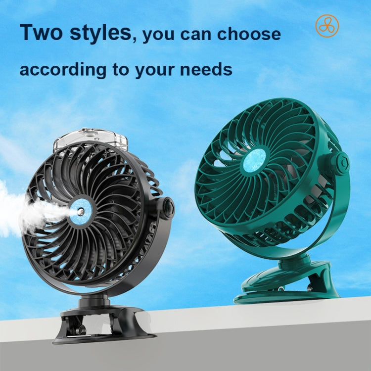 USB Charging Desktop Clip Style Cooling Fan, Spec: Spray (Blue)