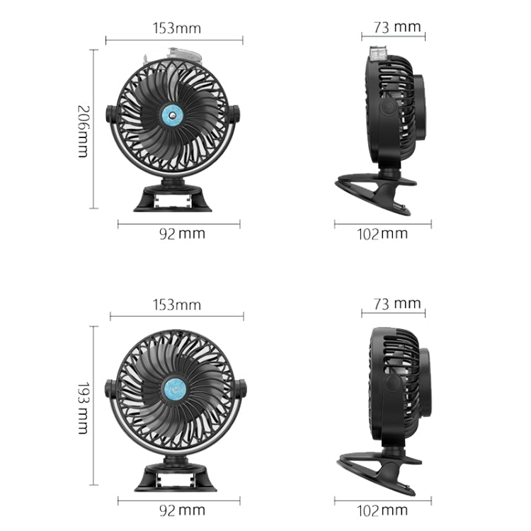 USB Charging Desktop Clip Style Cooling Fan, Spec: Regular (Green)