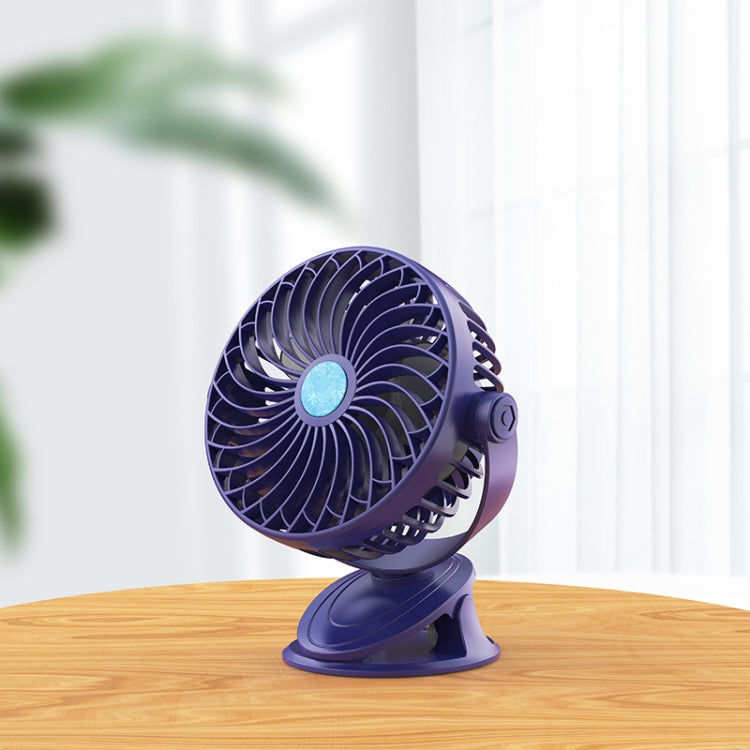 USB Charging Desktop Clip Style Cooling Fan, Spec: Regular (Blue)