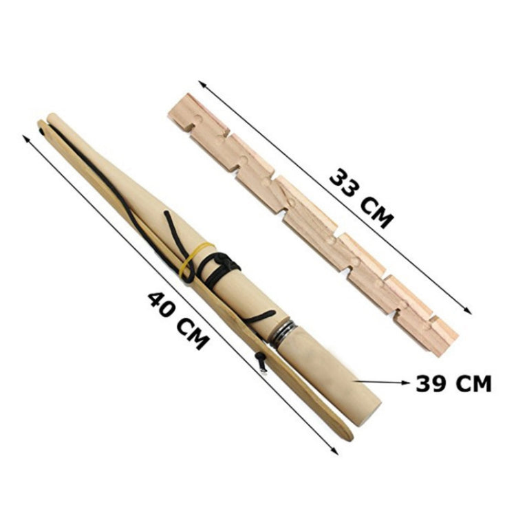 Outdoor Firearms Camping Fire Equipment Expanding Training Props(Wood Color)