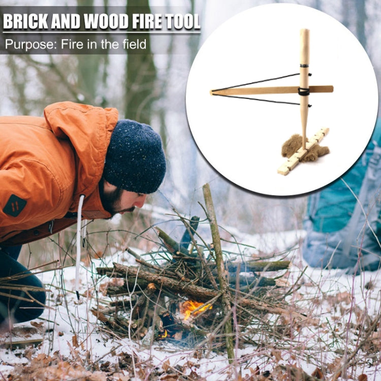 Outdoor Firearms Camping Fire Equipment Expanding Training Props(Wood Color)