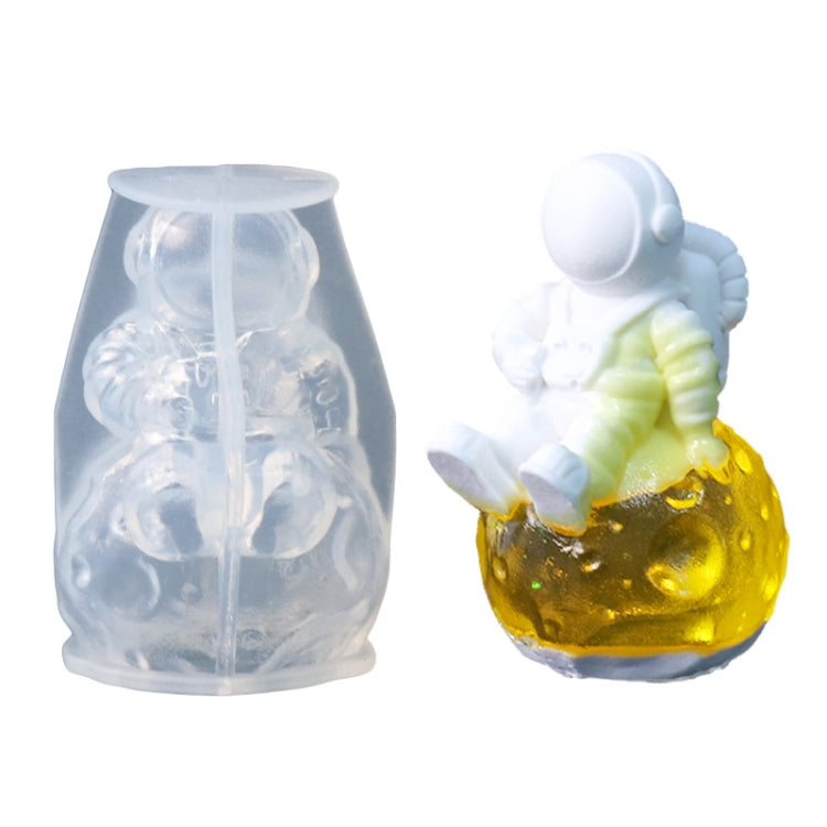 D2120 DIY Drop Mold Lunar Astronaut Bulb Ornament Silicone Mold Office Epoxy Ornament(Mold)