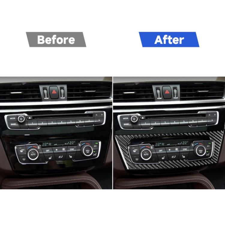 For BMW X1 F48/X2 F39 Air Conditioning Panel Sticker - Black