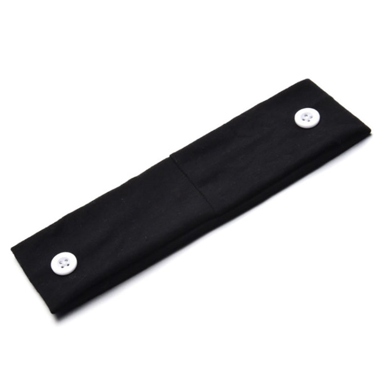 3 PCS Stretch Button Yoga Headband Can Hang Mask