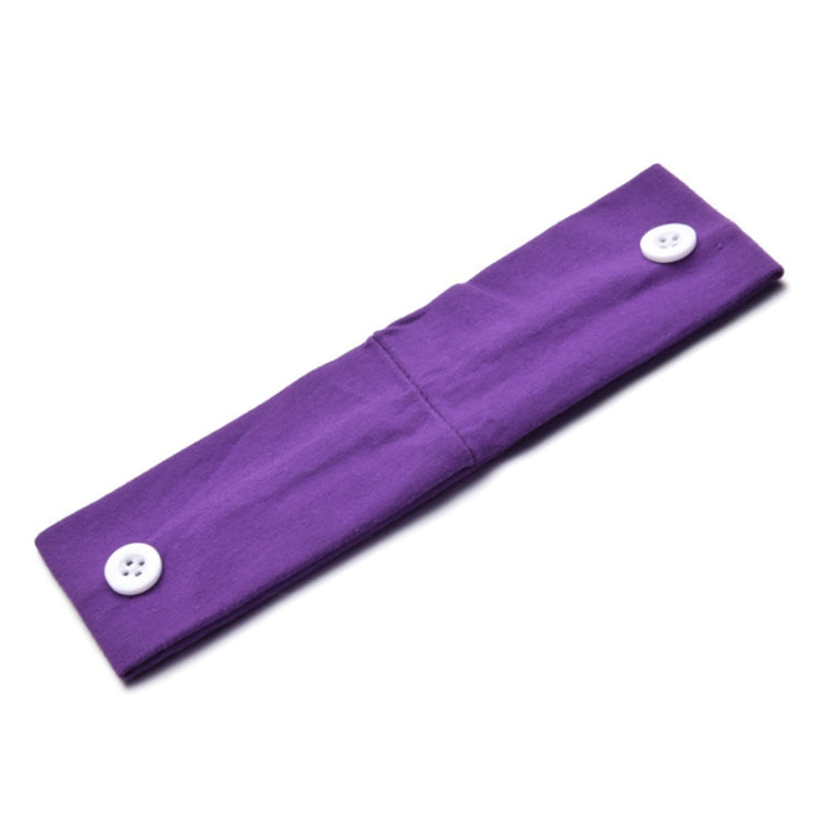 3 PCS Stretch Button Yoga Headband Can Hang Mask