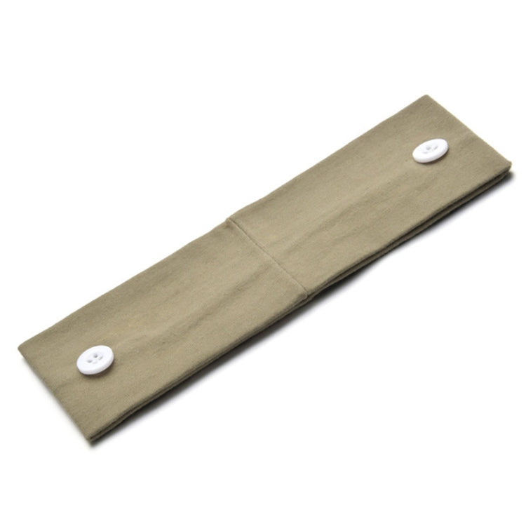 3 PCS Stretch Button Yoga Headband Can Hang Mask