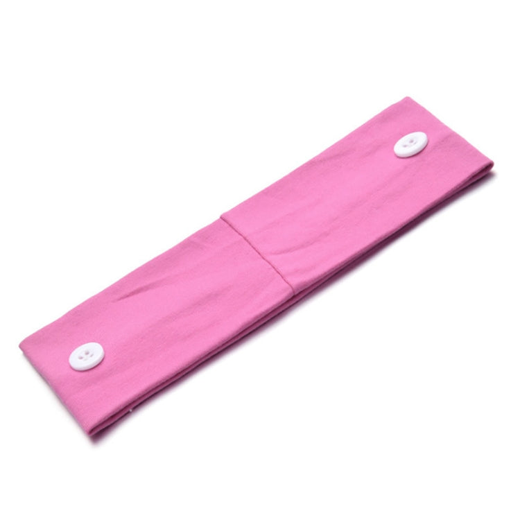 3 PCS Stretch Button Yoga Headband Can Hang Mask
