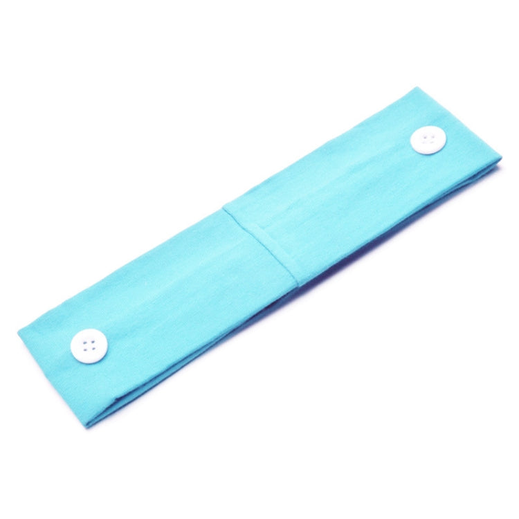 3 PCS Stretch Button Yoga Headband Can Hang Mask