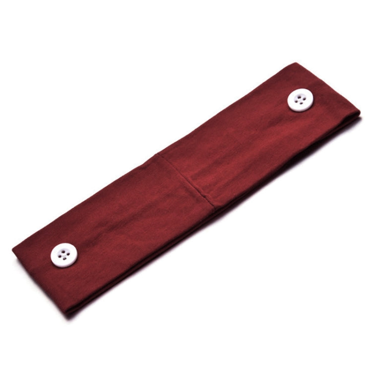 3 PCS Stretch Button Yoga Headband Can Hang Mask
