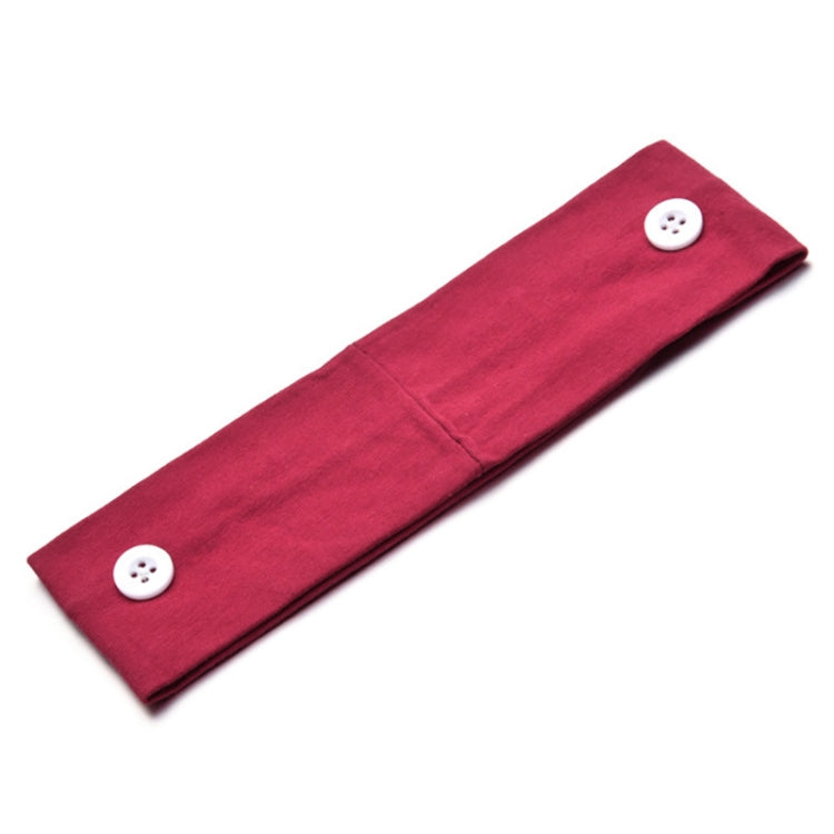 3 PCS Stretch Button Yoga Headband Can Hang Mask