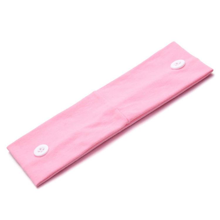 3 PCS Stretch Button Yoga Headband Can Hang Mask