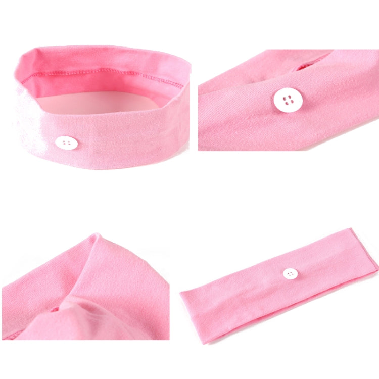 3 PCS Stretch Button Yoga Headband Can Hang Mask