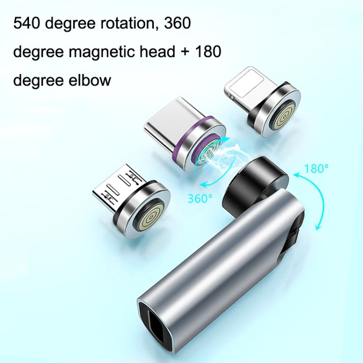 TC57 7Pin Fast Charge Transmission Data Cable Type-C / USB-C Converter Without Magnetic Head(Silver)