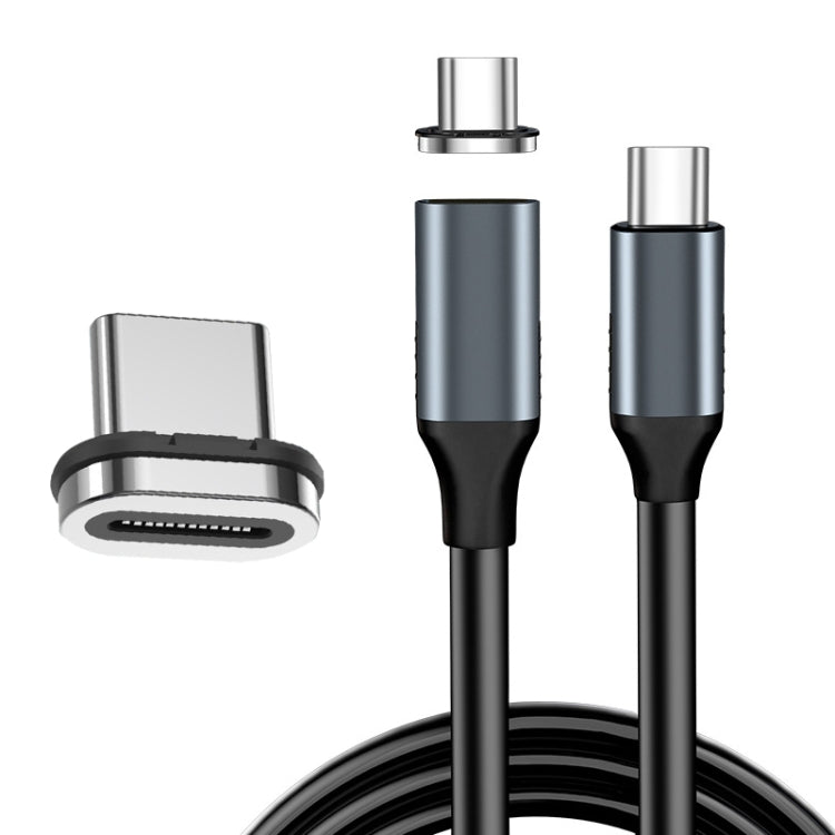 CC25 24Pin Dual Type-C / USB-C Fast Charging Magnetic Data Cable, Style: 1.5m Line+Magnetic Head