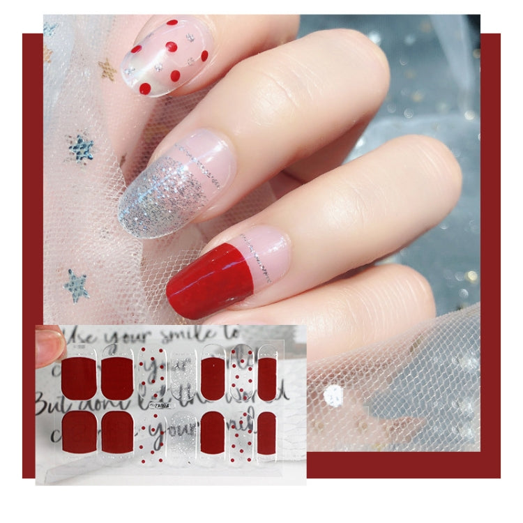10 PCS 3D Hot Stamping Waterproof Nail Art Sticker